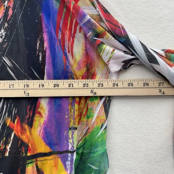 Jess & Jane Women’s XL 2 Piece Set Tank Top Cardigan Jacket Abstract Print - Picture 5 of 8